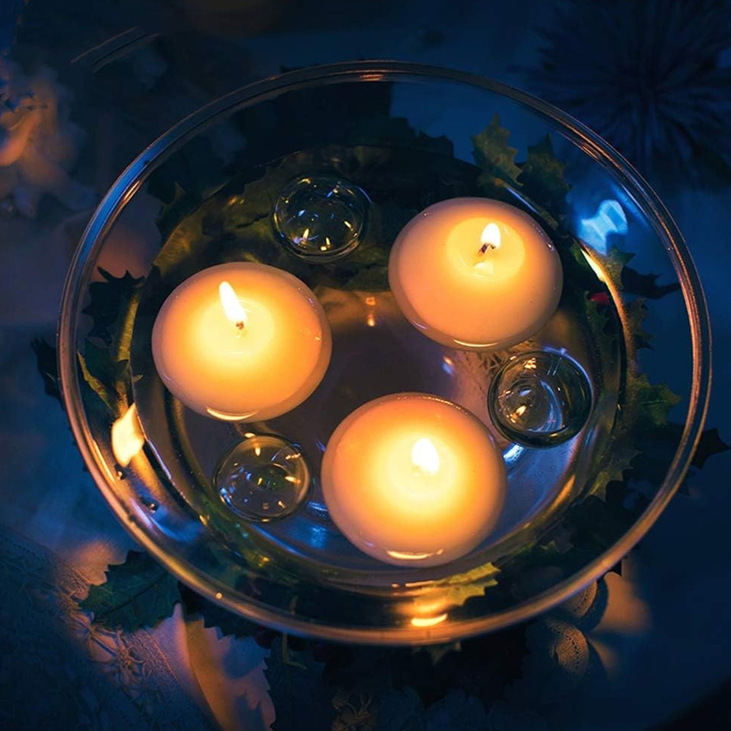 12503 Floating Candle Light Candle Holder Set, Romantic Atmosphere Creates Water Container, Coffee Table Decoration, Send Candles, Table Decorations, Romantic Atmosphere (1 Pc) 12503 Floating Candle Light Candle Holder Set, Romantic Atmosphere Creates Water Container, Coffee Table Decoration, Send Candles, Table Decorations, Romantic Atmosphere (1 Pc)